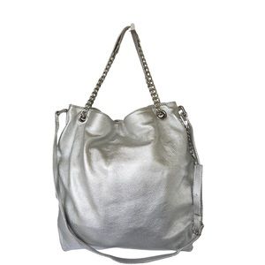 Michael Michael Kors Metallic handbag shoulder straps handles silver hardware
